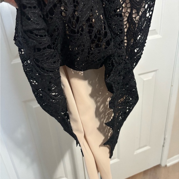 Alice + Olivia Black and Nude Lace Slip Dress - Picture 6 of 10